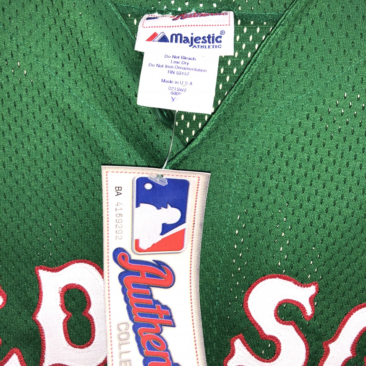 BOSTON RED SOX GREEN JERSEY (ADULT. XL) Inventory