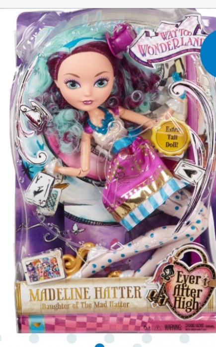 Ever After High Doll MADELINE HATTER - EXTRA TALL 17 Doll - No Shoes